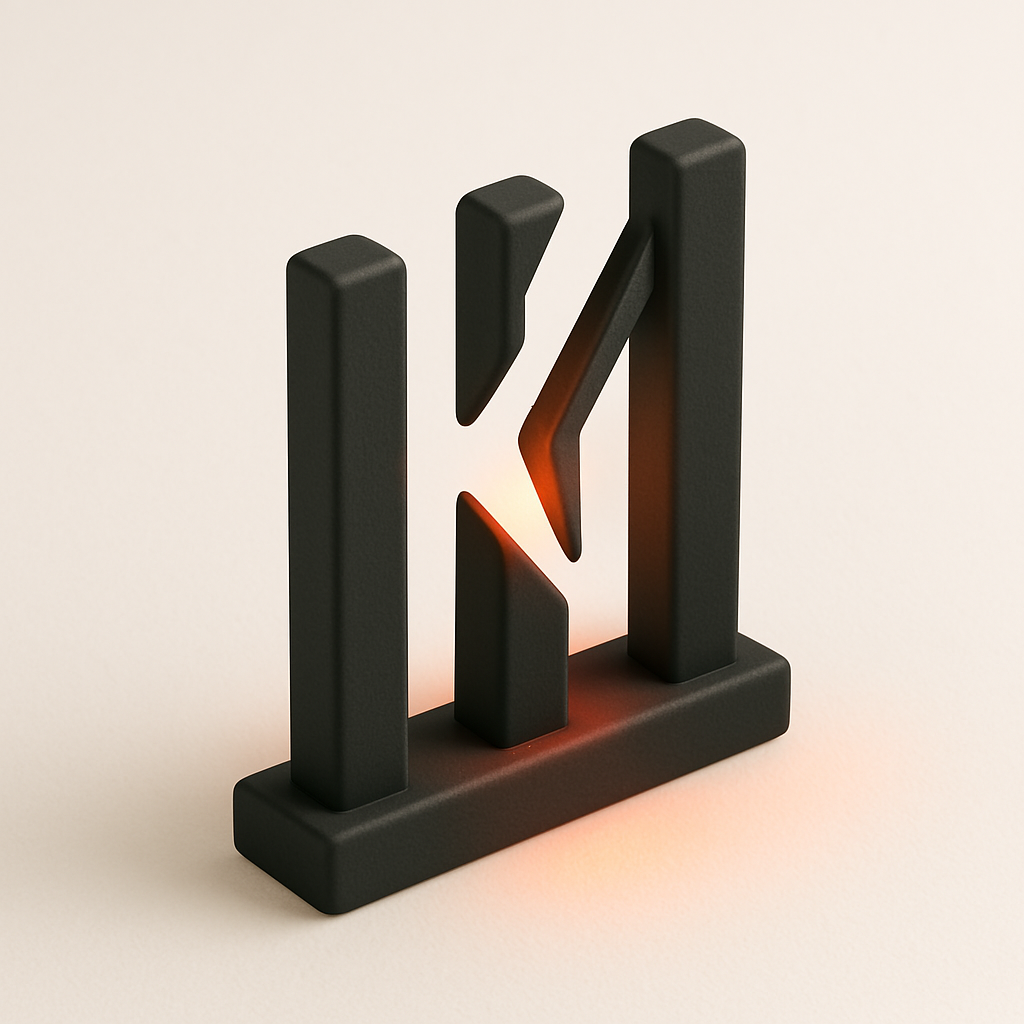 minimalist 3D render, broken prison bars icon with light coming through, soft matte finish, black and red tones with warm shadow gradients, pristine white backdrop, isometric angle, ambient glow, feathered shadows, simple and elegant